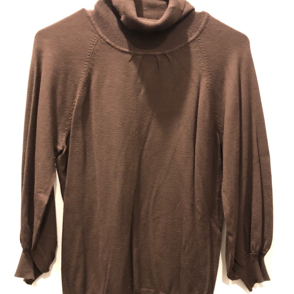Brown turtleneck